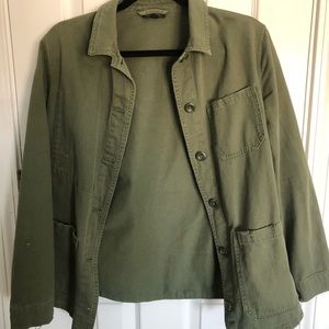 Topshop army green blazer